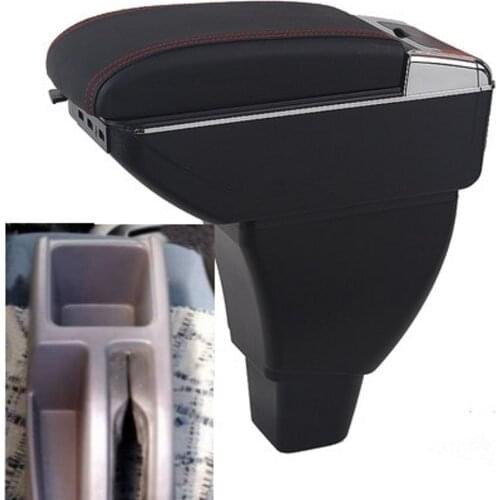 For Pajero Mini armrest box USB Charging heighten Double layer central Store content cup holder ashtray accessories