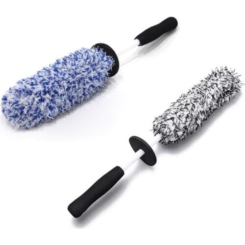 Soft Fiber Brush Auto Wheel Rim Scrubber Wheel Brush Cleaner Dust Remover Camper Exterior Washing Cleaning Tool