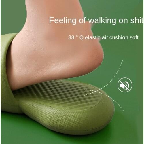 Mr Co Foot feeling super thick soft bottom plastic slippers women summer indoor home bathroom sandals and slippers men