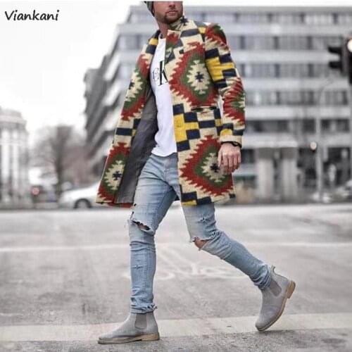 Viankani Mens Long Coats