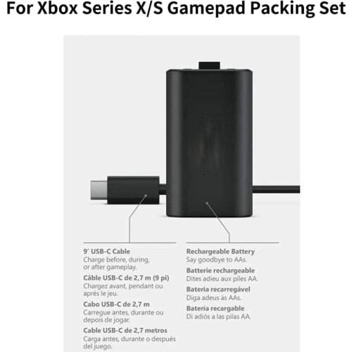 For Xbox Series X Controller Rechargeable Battery Pack With Type-C Charging Cable For Xbox One /S Gamepad Charger Battery