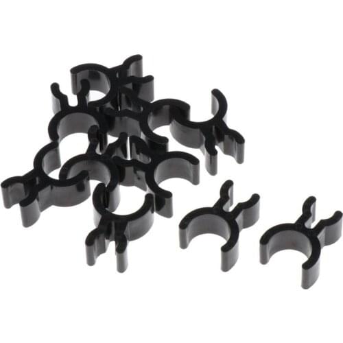 10pcs/set Black Durable French Horn Pencil Clips Make Notes Fits Inside Pipe