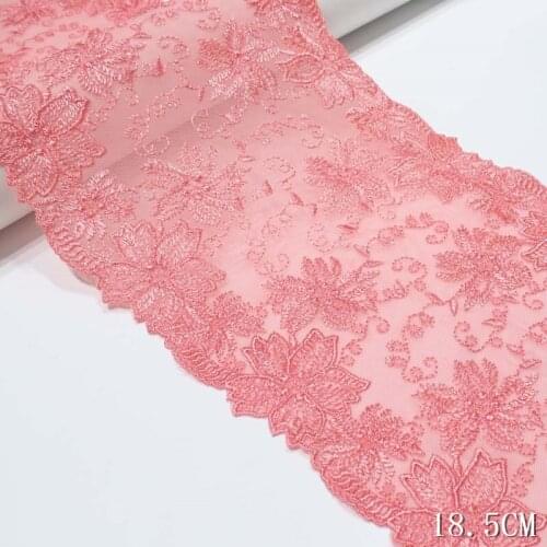 1kg About 26Yds Two Sides Flower Embroidered Tulle Lace Trimmings Dress Accessories Lace Fabric Sewing Crafts Doll Material