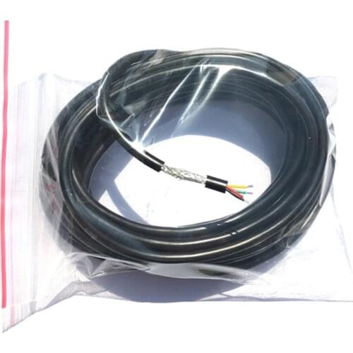 1m 4P Double Layer Shielded Extension Cord Cable for 24S 32S BMS Protection Board LCD Display Communication Extended Wire 4-wire