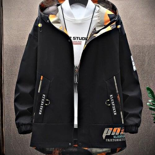 2021 Spring Mens Casual Jacket Male Fashion Hooded Streetwear Comfortable Slim Fit Male Clothing Many Pockets Plus Size 3XL