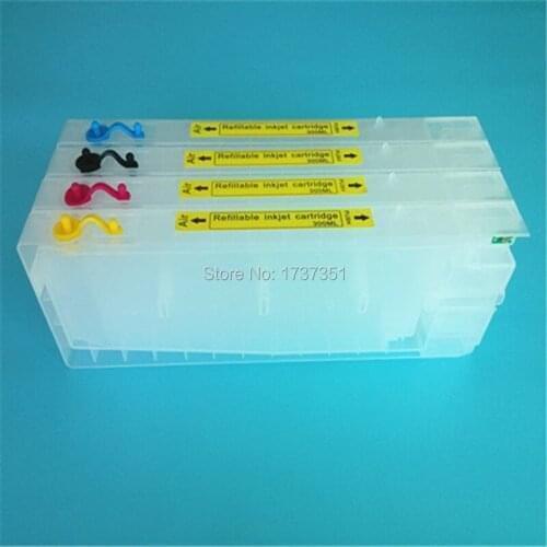 4 Color 300ml T6141 T6142 T6143 T6144 Refillable Ink Cartridge with Resettable Chip for Epson Stylus Pro 4400 Printer