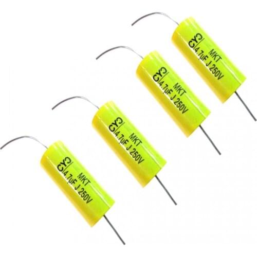 4pcs 4.7uF 250V Metalized Polyester Film Capacitor Audio Crossover