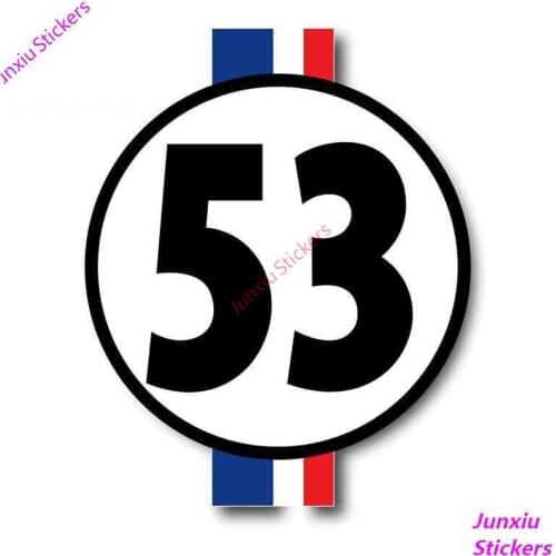 Creative Car Sticker Decal Herbie The Love Bug 53 Accessories Motorcycle Bumper Window Waterproof Doors Decoration KK14*11cm