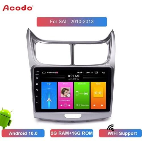 ACODO 2+16G Android 10.0 Car Radio Multimedia Player For Chevrolet SAIL 2010-2013 Navigation GPS 2 din