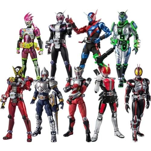 Bandai SHF Kamen Rider W Zio Woz Geiz Zero One Saber Actionable Figure Doll Model