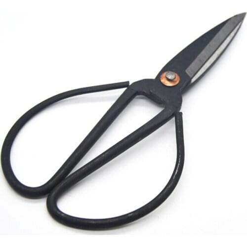 Free shipping wangwuquan 190 mm carbon steel scissors household and garden bonsai scissors traditional design