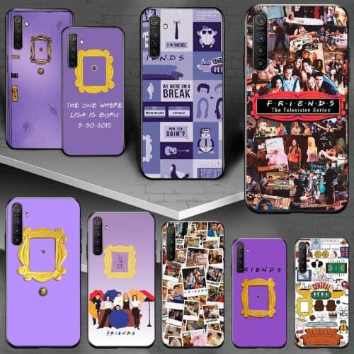 PENGHUWAN friends tv series purple door Coque Shell Phone Case For OPPO Realme 5 3 2 Pro F7 F9 F11 F3 RENO Cover