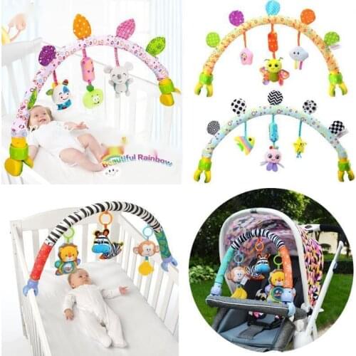 Baby Toys 0-12 Months Crib Bed Stroller Musical Mobile Rattles Plush Educational Toys Bell Newborn Infant Gift Toddler Speelgoed
