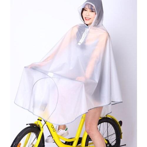 1pcs High Quality Mens Womens Cycling Bicycle Bike Raincoat Rain Cape Poncho Hooded Windproof Coat Mobility Scooter Cover