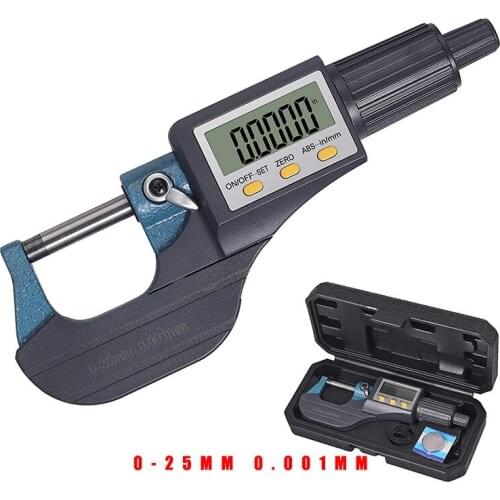 0-25mm 0.001MM Electronic Micrometer Digital Micrometer Thickness Measuring Tools