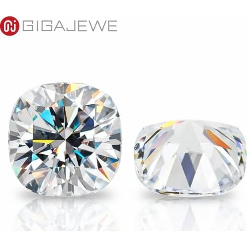 GIGAJEWE D Colour Excellent Cushion Cut Moissanite Loose Diamond Pass Tester Gems Stone For Jewelry making