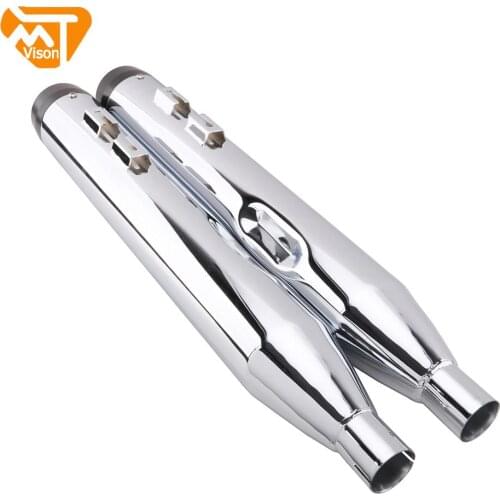 Motorcycle Exhaust Pipe Muffler Slip-On For Harley Touring Bagger Models Dresser Road King Electra Glide Street Glide 1995-2016