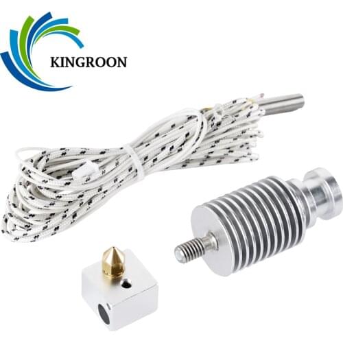 KINGROON KP3S E3D V5 V6 Heat Sink Heated Block Direct Bowden For KP3S Titan Extruder Hotend 3D Printer Part For 1.75mm Filament