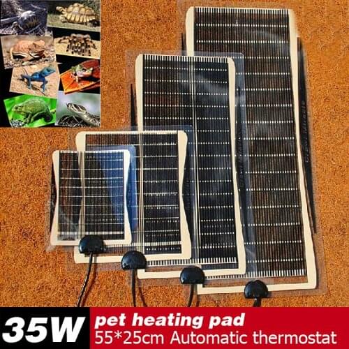 New Selling 35W 55*25CM Armer Bed Mat Pad Amphibians Adjustable Temperature Pet Reptile Heating Heater Dog Heat Pad For Sale