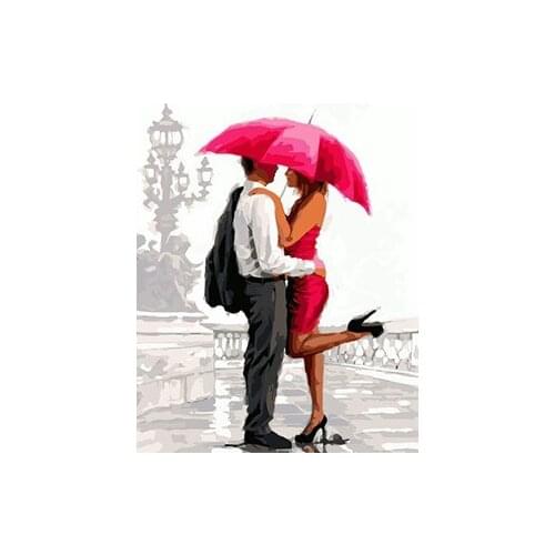 MaHuaf-W568 lover abstract painting coloring by numbers digital Hand-painted canvas painting