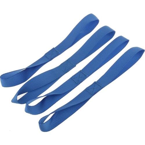 Soft Loop Tie Down Strap 4-Pack for Towing Cargo ATV UTV Motorcycle Snowmobile