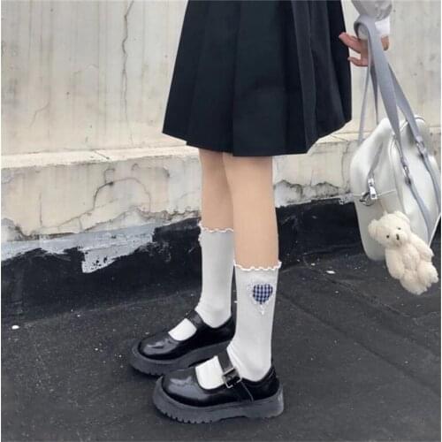 Harajuku JK Student Cute Lolita Heart Socks Anime Sweet Women Socks Kawaii Princess Stocking B1881