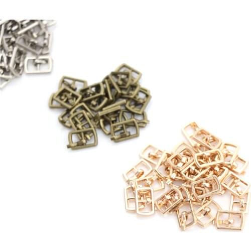 Newest 10pcs Mini Doll Buttons Ultra-Small Tri-Glide Buckle Doll Belt Buckle Doll Shoes Buckle Blyth Doll Clothing Buckles 4.5mm