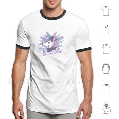 Trash King Possum T Shirt Print 100% Cotton New Cool Tee Possum Opossum Trash King Trash King Zarigüeya Tlacuache