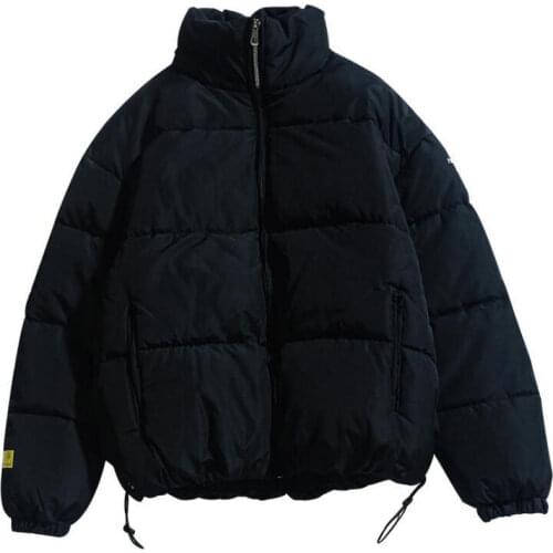 Winter New Men Solid Color Parkas Quality Streetwear Mens Stand Collar Warm Thick Jacket Male Fashion Casual Parka Coat Men