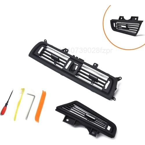It Is Suitable For BMW 5 Series - Central + Left Air Conditioning Panel Air Outlet / Switch Hole Electroplating + Installation