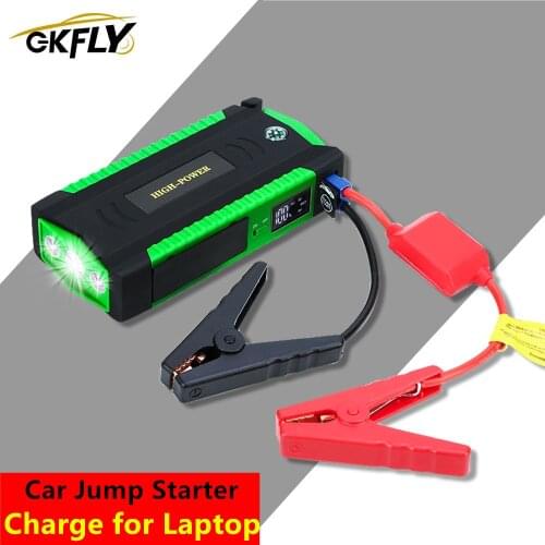 GKFLY Car Jump Starter Power Bank Portable Car Battery Booster Buster Charger Emergency Starting Device Jumpstart Starter Cable