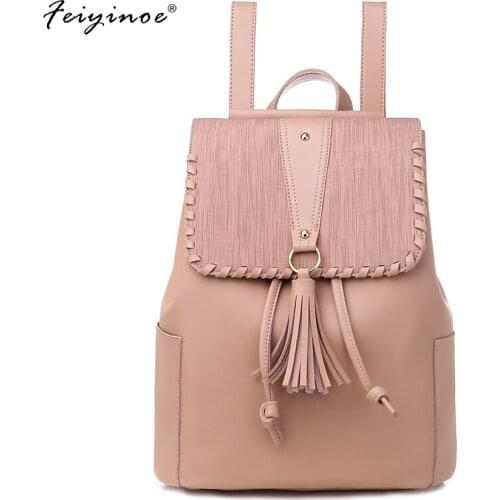 Vintage Backpack Female Brand Leather Womens backpack Large Capacity School Bag for Girls Leisure Shoulder Bags for Women