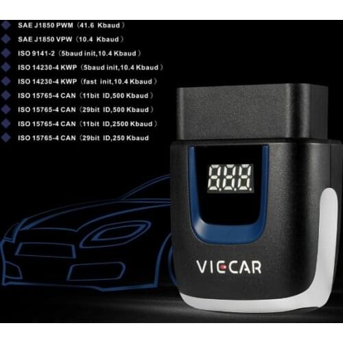 Viecar ELM327 V2.2 OBD2 Code Reader Bluetooth 4.0 WIFI USB Type-c For Android/IOS Scanner ELM 327 OBD 2 Car Diagnostic Auto Tool