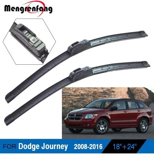 For Dodge Journey Car Front Windscreen Wiper Blades Soft Rubber Wiper J Hook Arms 2008 2009 2010 2011 2012 2013 2014 2015 2016