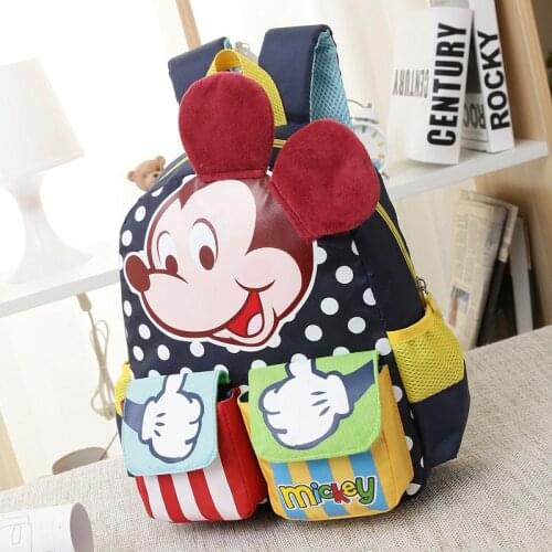 Disney cartoon kindergarten boy girl child baby super light Mickey backpack