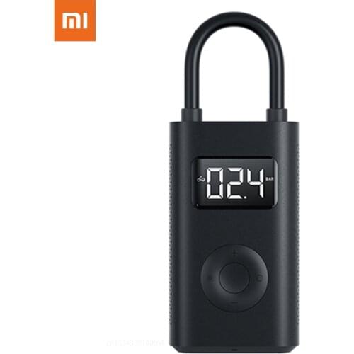Xiaomi Mi Portable Air Pump Electric Inflator Pump Digital Compressor Tire Pressure Detection For Bike Motorcycle Car ball