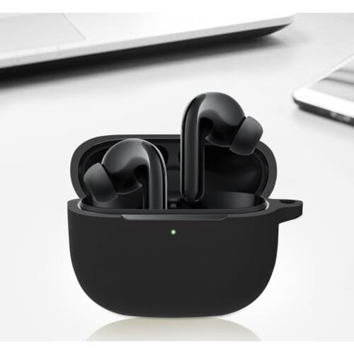 Protective Silicone Case For Xiaomi MI FlipBuds Pro Headset Skin Case Bluetooth Soft Storage Bag For Xiaomi With Carabiner