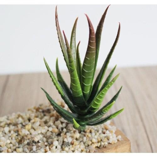 1Pc Green Pink Yellow Zebra Aloe Artificial Succulents Plants Home Garden Decoration DIY Plants Wall Plastic Fake Plants