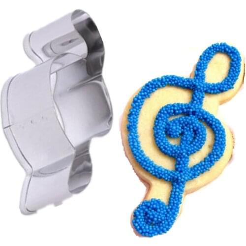 1PC/Lot Musical Note Cookie Cutter DIY Kitchen Baking Tools Fondant Fruit Egg Chocolate Decor Stainless Steel Cookie Cutter