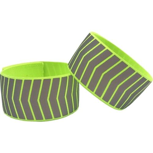 1pcs Band Reflective High Visibility Running Cycling Night Warning Outdoor Sports Elastic Wristbands Ankle Wrist Arm Warning