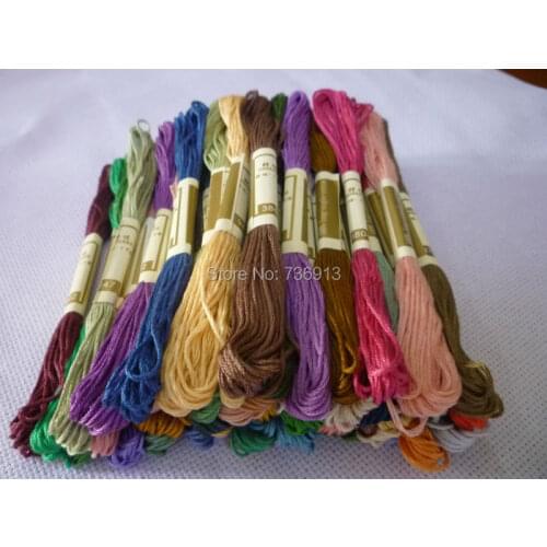 100% Cotton All Different Colors Embroidery Floss Thread / Cross Stitch Floss Thread Yarn
