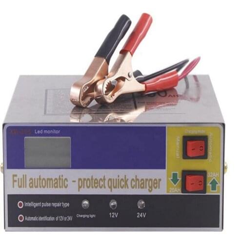 12V 24V Full Automatic Intelligent Battery Charger 110V 220V Smart Pulse Repair Car Auto Motor 12 24 V Volt Voltage 10A