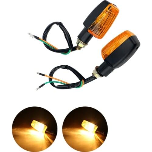 2Pcs/set 12V Universal Motorcycle LED Turn Signal Indicator Blinkers Flashers Amber Color Accessories