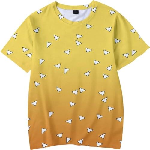 Hot Anime Demon Slayer: Kimetsu No Yaiba 3D T-shirt 3D Children T Shirt Cool High Quality O-neck Youth Plaid Summer for Kids