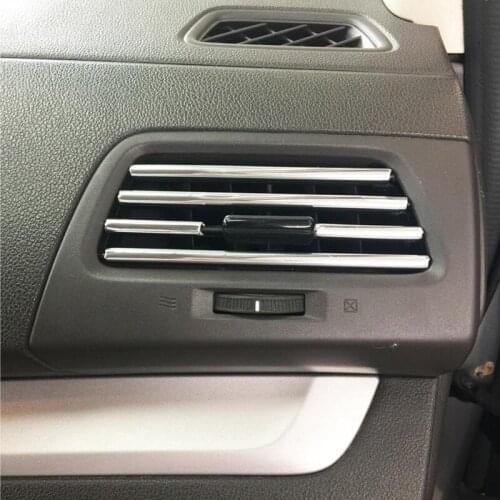 6mm 3m car styling chrome forming strip air outlet grille door protection trim for Ford Focus Fusion Escort Kuga Ecosport