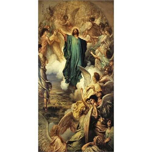 90x180cm Diamond Painting Jesus Christ Retro Angel Icon Diamond Embroidery Full Square Round Drill Puzzles Religious ArtZP-4728