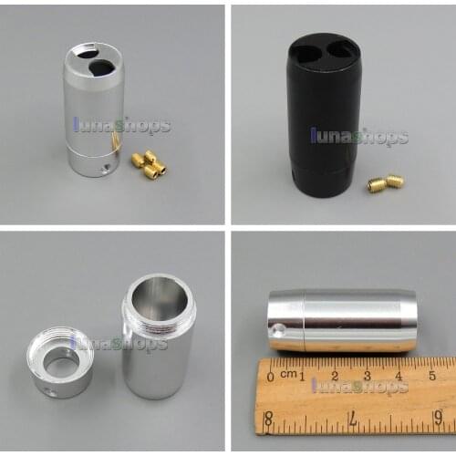 LN005441 HiFi Aluminium Y Splitter Speaker Audio Power Cable Wire Adapter Plug