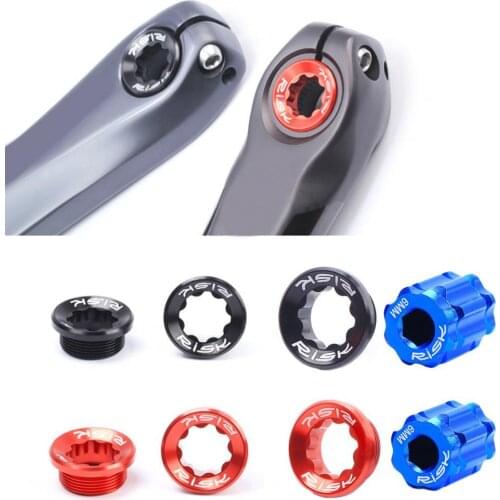 Aluminum Alloy BB Crank Cover Integrated Hollow Crankset Screw Chainwheel Bolt Plate for Mountain Bike Accessories