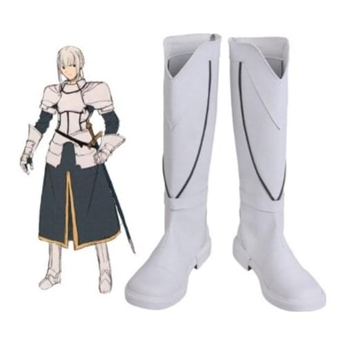 Anime Fate Stay Night FGO Saber Bedi Cosplay Shoes Boots Cosplay Costume Accessories For Men Shoes Custom Made Halloween Party