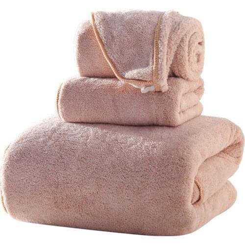 Absorb Water Quickly Dry No Sheding Does Not Pilling Adult Bath Towel Three pieces Set